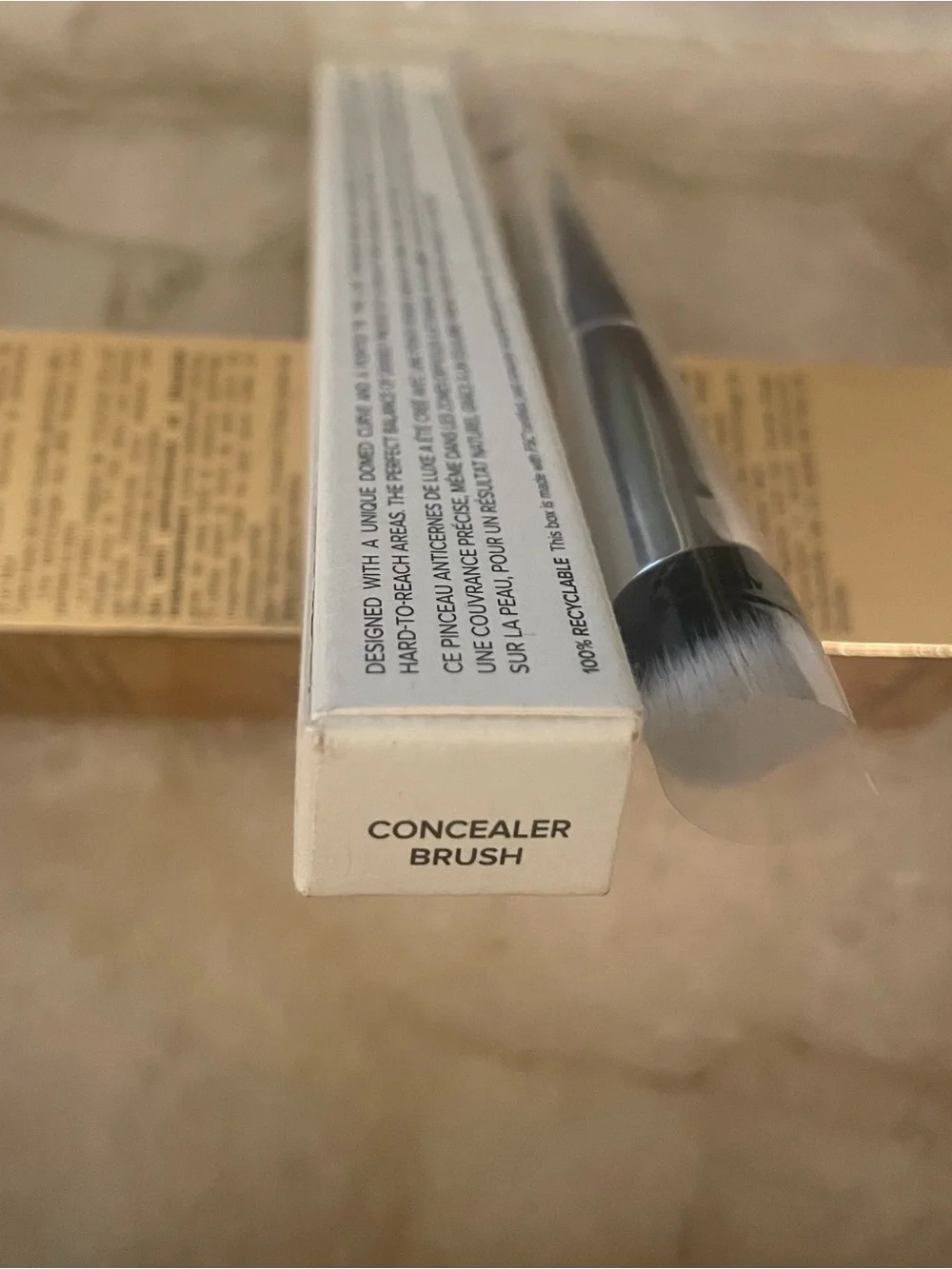 Haus Labs By Lady Gaga Silver Angled Concealer Brush NEW